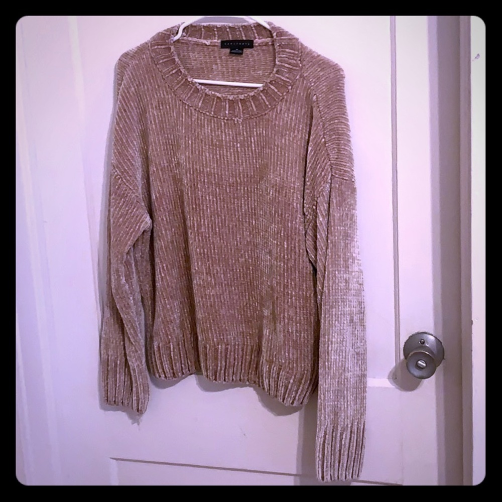 Tan sweater from Dillard’s!